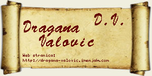 Dragana Valović vizit kartica